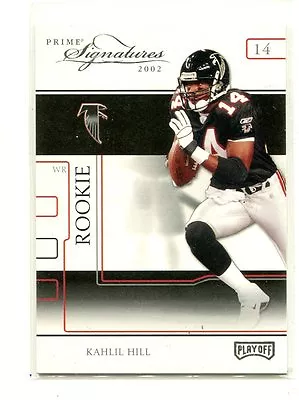 2002 Playoff Prime Signatures #80 Kahlil Hill/250 Atlanta Falcons • $3.99