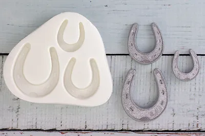 £9 • Buy Silicone Mould,Graduated Horse Shoes, Wedding, Horseshoe Riding, Equestrian M092