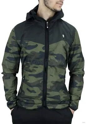 D-Rock Men's Designer Camouflage Windbreaker Jacket New Is Time Money Era Coat • $93.70