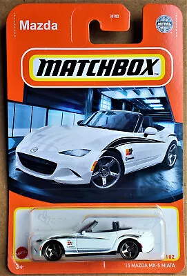 2022 Matchbox #61/102 - '15 Mazda Mx-5 Miata - Long Card • $6