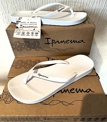 Ipanema Anatomic Colors White Flip Flops Ladies Size 3 4 5 6 7 8 • £10