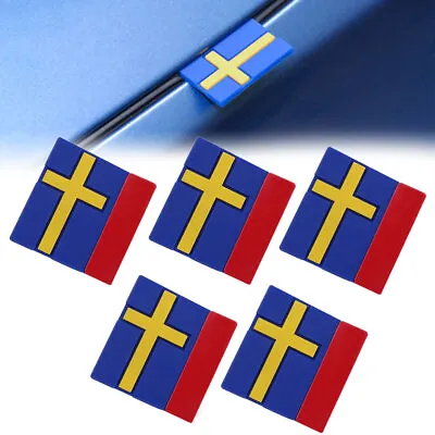 5x Car 3D Sweden Flag Auto Emblem Door Trunk Front Grille Stickers Accessories • $5.81