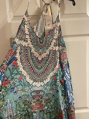 TRUE COLORS By La Moda Clothing Hi-Lo Beach Cover-Up Dress Size S/M • $59