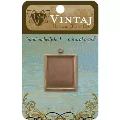 Vintaj Metal Bezel Rectangle 28mmX25mm 1/Pkg • $5.83