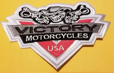 Dual Guns Victory Motorcycles Worldwide Ship Embroidered Patch * • $7.99