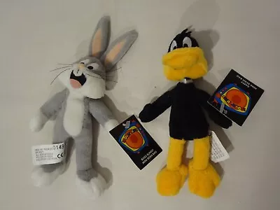 1999 Warner Bros. Studio Store Looney Tunes Mini Bean Bag Bugs Bunny & Daffy • $19.95