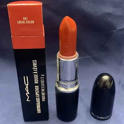 # 551 LOCAL CELEB~MAC Lustreglass Sheer Shine Lipstick  BNIB~Burnt Orange • $11.40