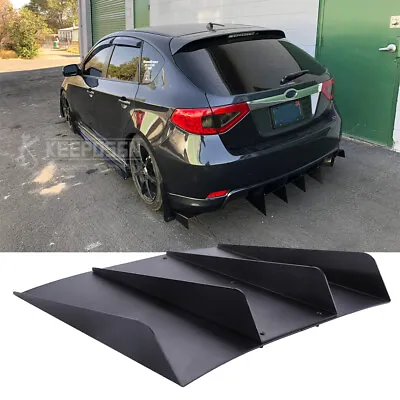 For Subaru WRX STI Hatchback Rear Diffuser 4 Fins Bumper Splitter Body Spoiler • $69.26