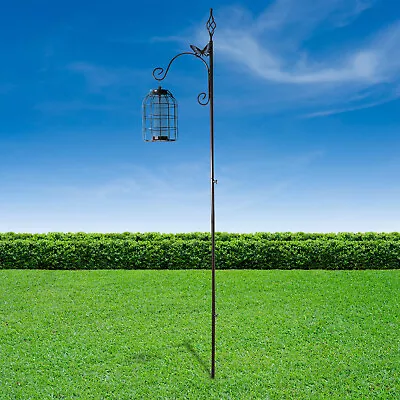 £9.99 • Buy Bird Feeder Metal Stake Stand Hanging Decorative Squirrel Proof Butterfly Detail