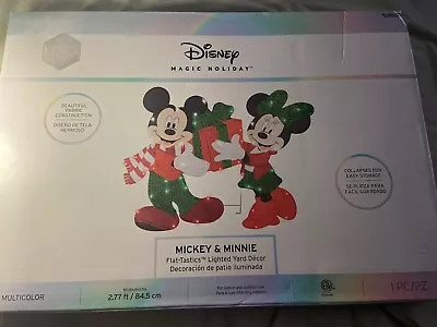 Disney Magic Holiday Mickey & Minnie Mouse Lighted Yard Decor  New In Box • $54.99