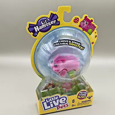 NIP Little Live Pets Lil' Hamster Strawbles Interactive Movement Sounds Toy NEW • $13.95