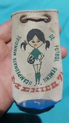 VTG MEGA RARE 1971 FIFA WOMEN’S WORLD CUP MEXICO Bag Soccer 3.50  Tall  HTF • $49.99