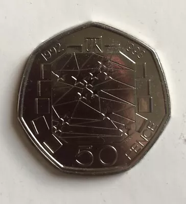 50p Dual Date 1992-1993 Eec 50 Pence Coin Mint Condition Sealed • £30