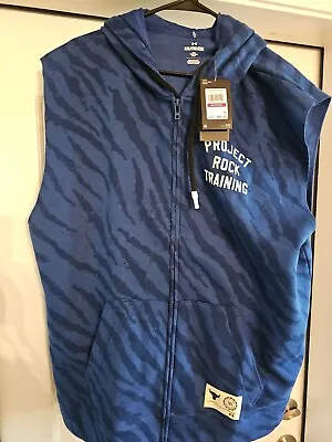 Under Armour Men's Project Rock Rival Fleece Printed Full-Zip Vest # XX-Large • $35.99