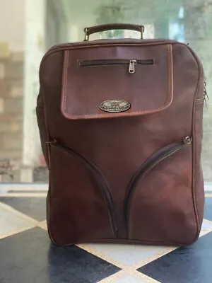 Backpack Travel Laptop Rucksack New Vintage Genuine Brown Leather Bag • $61.10