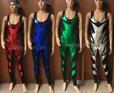 Adult Unisex Spandex Zentai Metallic Wrestling Tights/pants S-XXL • $33.99