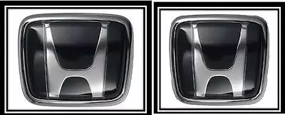 Honda Jdm Hood & Trunk Black Emblem Decal Badge Civic Accord Prelude  • $24.99