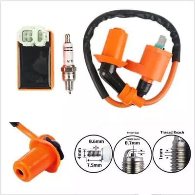  For Gy6 50cc-150c Racing Scooter ATV Professional Ignition Coil Spark Plug CDI • $19.59