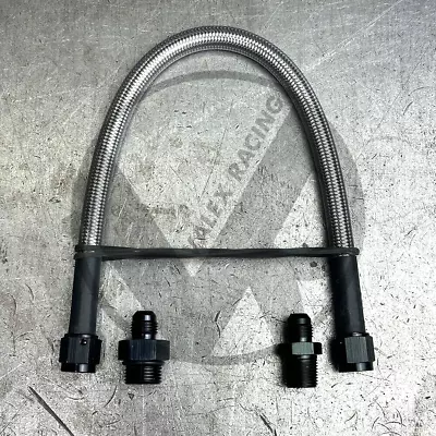 LS / VTEC -6 AN Oil Line Kit For Honda Acura LS B20 Integra Civic 3/8 NPT Sndwch • $34.95