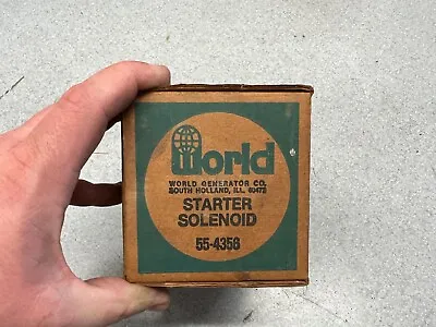 NOS-WORLDGenerator CO Starter Solenoid 55-4356-with Original Paperwork From 1983 • $9