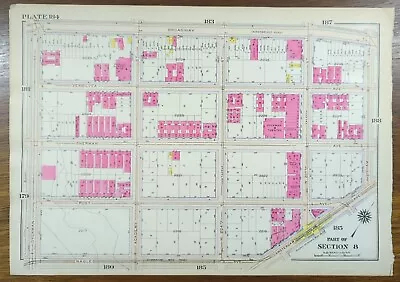 £100.77 • Buy 1916 INWOOD MANHATTAN NEW YORK CITY Street Map BROADWAY DYCKMAN ISHAM NAGLE