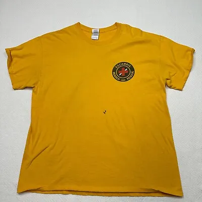 Gildan Ultra Cotton T Shirt Mens XL ESAR Escambia Search And Rescue Gold Yellow • $24.79