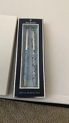 Vera Bradley NWT Pen And Pencil Set MORNING SHELLS/REALLY REGATTA Ocean/Nautical • $18.99