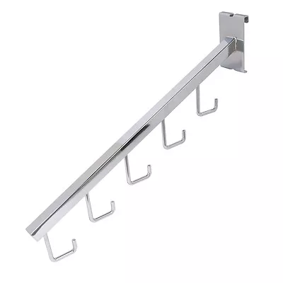 $60.58 • Buy 5 Hook Waterfall Square Tube Chrome For Grid Pack Of 10