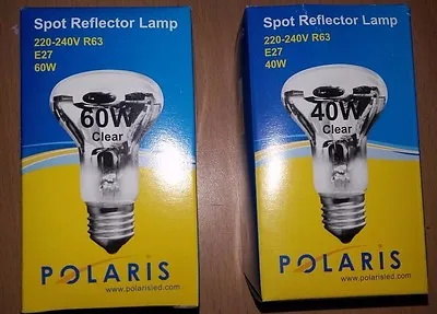 10 X 40w/60w ES Screw In E27 Spotlight Reflector Light Bulb Lamp Bulbs R63 Value • £17.41