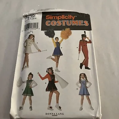 Simplicity Pattern7739 Size AA 7810 Cheerleader And Majorette Costume Uncut... • $8