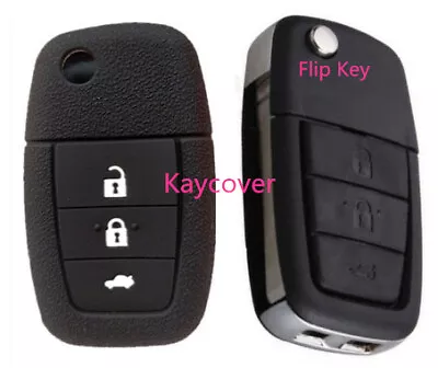 BLACK  SILICONE FLIP KEY COVER For HOLDEN COMMODORE VE HSV OMEGA SSV SV6 • $8.99