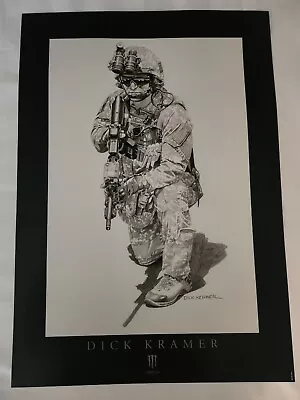 Dick Kramer U.S. Military Soldier Poster 22 X 15 1/2 Monster Energy • $7.99