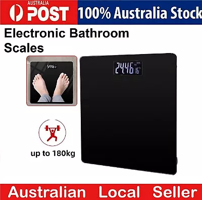 180kg Bathroom Scales Weight Electronic Digital Scales LCD Body Weighing Scale • $22.99