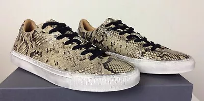 $498 New John Varvatos Collection Snakeskin-Embossed Leather Sneakers Shoes • $249.99