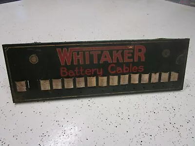 Rare Vintage Whitaker Battery Cable Service Garage Sign 1900-1920s Ford Franklin • $495.95