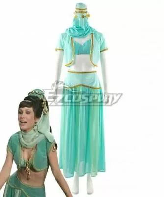 I Dream Of Jeannie Jeannie's Sister Jeannie II Green Dress Cosplay Costume： • $31.99