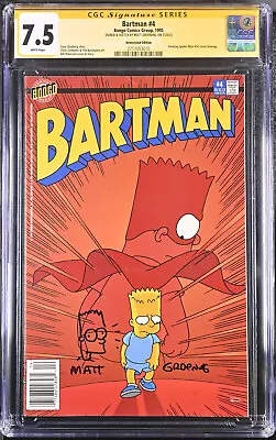 SS CGC Bartman 4 SIGNED & SKETCH BY MATT GROENING  OF THE SIMPSONS • $1000