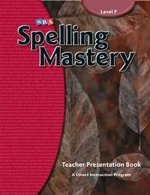 $333.75 • Buy NEW Spelling Mastery Level F, Teacher Materials By McGraw Hill Spiral Ringed Boo