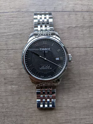 Tissot Le Locle Powermatic 80 Watch - Black Dial With Metal Band • £170