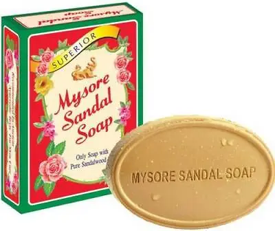 Mysore Sandal Soap Natural Superior With Pure Sandalwood Oil -125g-Free Ship • $15.63