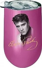 Elvis Presley - Pink Moonglow Wine Tumbler • $21.95