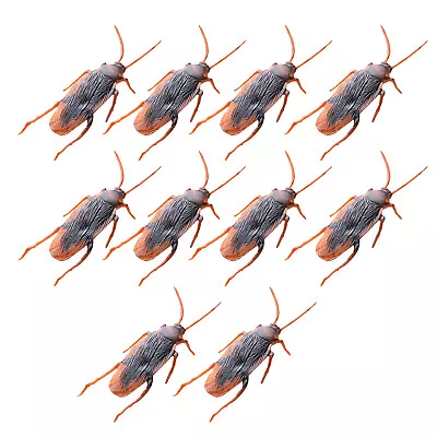 10Pack Wholesale Prank Fake Cockroach Toy Halloween Party Funny Toys Tool • £3.26