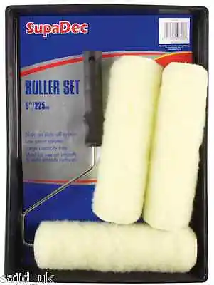 £6.99 • Buy SupaDec DIY Decorating 9” Roller, Frame And Tray Paint Set For Walls & Ceilings