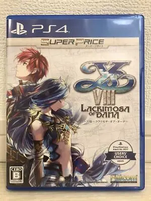 PS4 Ys VIII -Lacrimosa Of DANA- Super Price 27465 Japanese Ver From Japan • $95.32