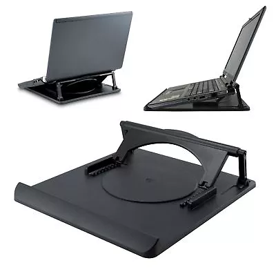 Laptop Table Stand Desk Tray Cooling Holder Adjustable 360° Rotating Swivel Base • £61.25