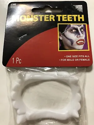 Vampire Dracula Teeth Halloween Monster Werewolf Zombie Fangs Halloween Party • $2.90