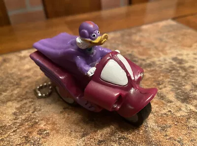 Vintage 1990’s Darkwing Duck On Motorcycle Keychain PVC Collectible Figure • $7