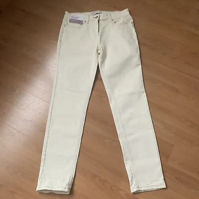 £9.75 • Buy Next Ladies Cream Relaxed Skinny Jeans Size 10 Bnwt 
