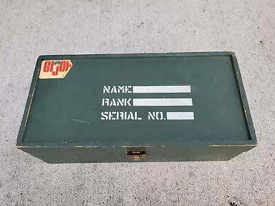 Vintage 1964 Hasbro GI Joe Footlocker Storage Wooden Trunk With Decal • $39