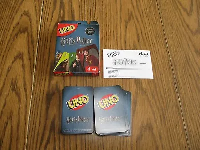 Harry Potter UNO Card Game Mattel Ages 7+ 2 -10 Players USED VERY GOOD CONDITION • $7.99